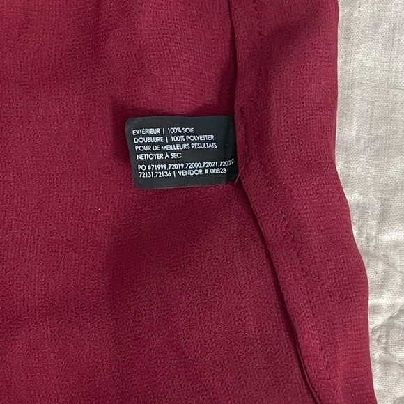 NWT Club Monaco Venetian Rose/Rouge Parker Skirt Pleated Lined Back Zip Size 10 - Picture 5 of 9